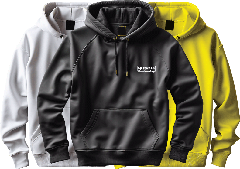 branded polo hoodies by Yosam Branding